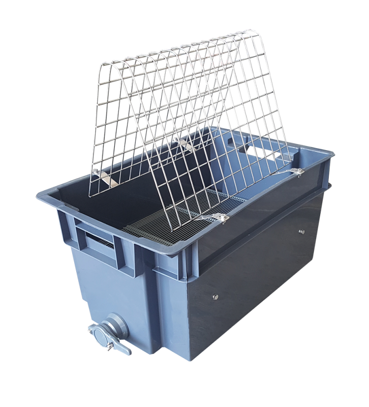 Plastic container for comb opening Stainless steel Frames