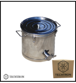 Bucket for honey 25L-35KG with Stainless steel valve and buckles